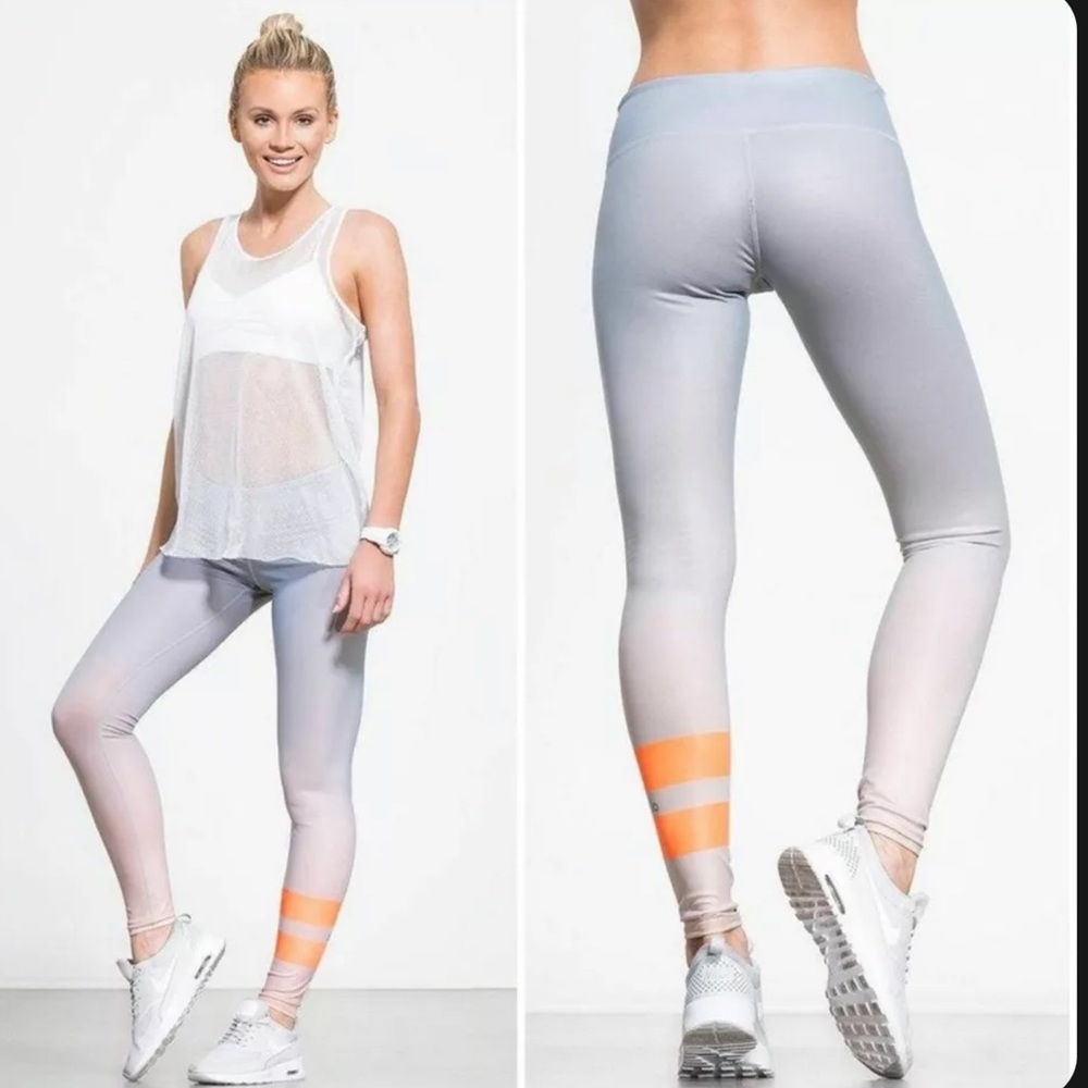 Alo yoga striped ombré leggings